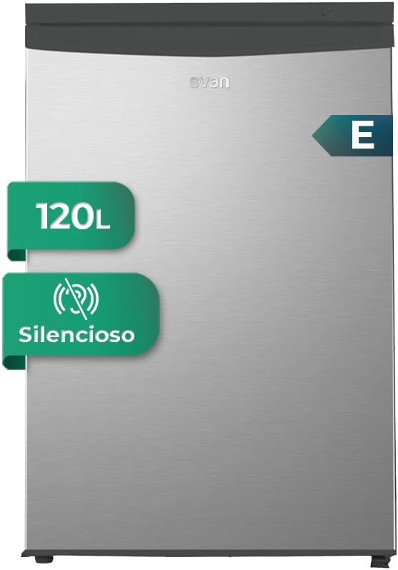 Stainless Steel Refrigerator Refrigerator SR855500ECX. Capacity 120 Liters, Reversible Door, Low Sound Level, Energy Efficiency Class E [Energy efficiency class E]