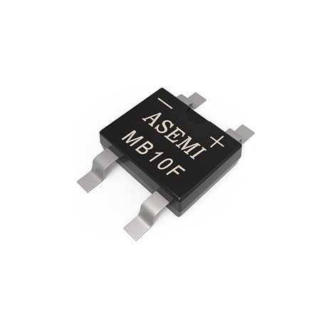 (Pack of 50pcs) MB10F ASEMI MBF-4 Package Surface Mount 1A1000v Mini Bridge Rectifier Diode for Led…