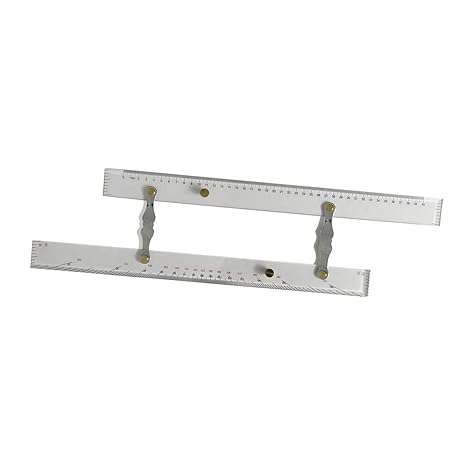 Marine Navigation Parallel Ruler, Lightweight Accurate Clear Scale Easy To Use Navigation Parallel Ruler for Measuring (450mm)