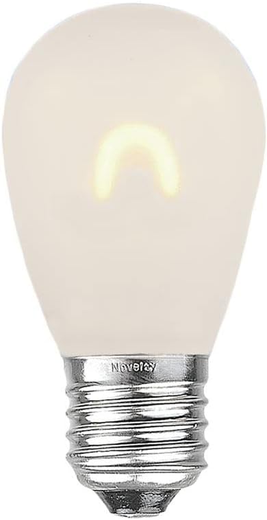 Novelty Lights S14 LED屋外パティオグローブ交換用電球 25個パック
