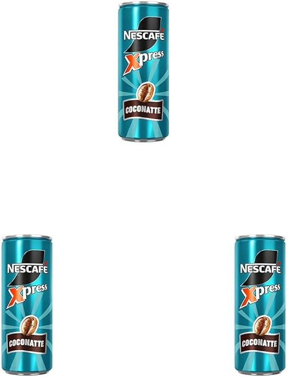 NESCAFÉ, Xpress Kahveli Sütlü İçecek, Hindistan Cevizi Ve Badem Aromalı, 250ml Tekli Paket 3lü paket