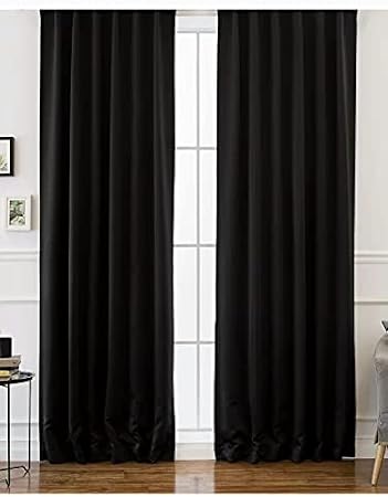 Evdepo Home Karartma Blackout Pilesiz Tek Kanat Fon Perde Siyah 150 x 250 cm