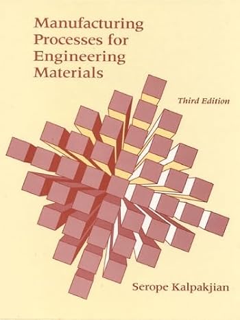Manufacturing Processes for Engineering Materials