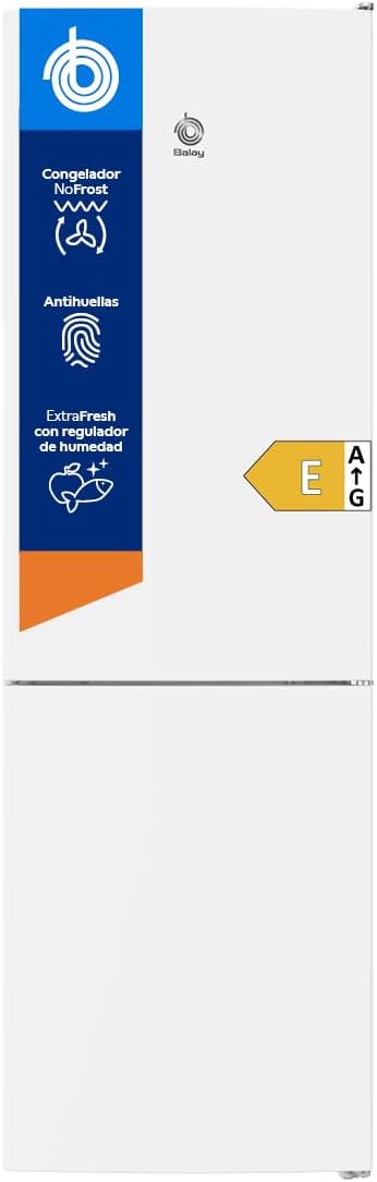 Balay, Combination Refrigerator, NoFrost, White, 3KFE553WI [Energy Class E]