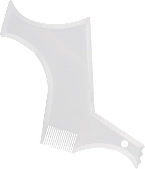Beard Shaping Tool - Transparent Beard Comb Beard Styling Template for Men's Beard Line Up & Edging