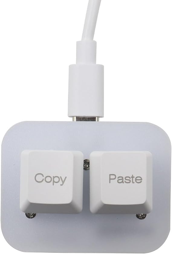 Ludom Copy and Paste 2-Key Keyboard Keypad Hotswap One Handed Mechanical Gaming Keyboard Switch RGB Backlit