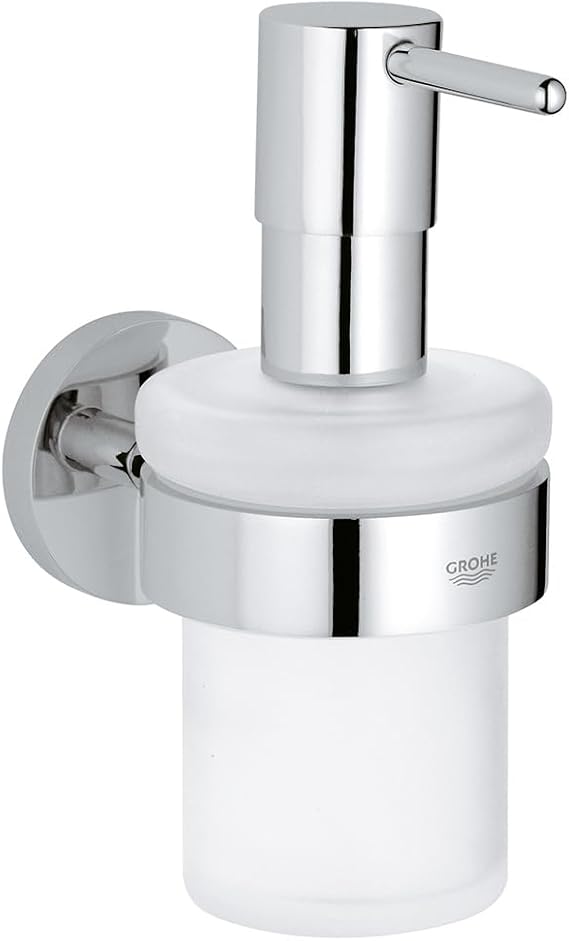 GROHE 40448001 Essentials Soap Dispenser with Silver Holder