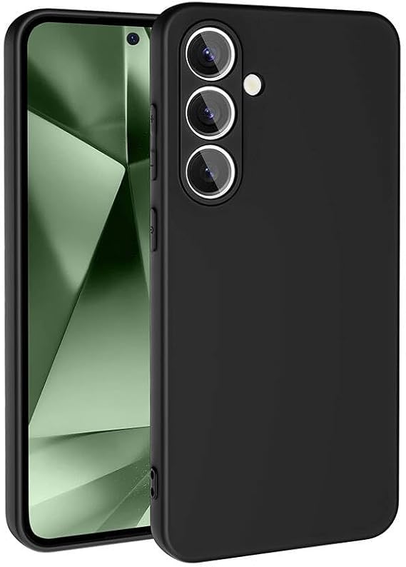 Coverzone Samsung Galaxy S24 Fe İle Uyumlu Kılıf Z-Mara Lansman Vieri Tam Koruma Arka Kapak Kamera Koruma Çıkıntılı Pürüzsüz Yüzey Siyah