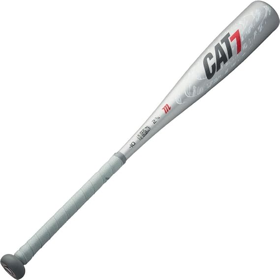 Marucci CAT7 シルバー -10 USSSA シニアリーグ野球バット 2 3/4インチ バレル 28インチ/18オンス