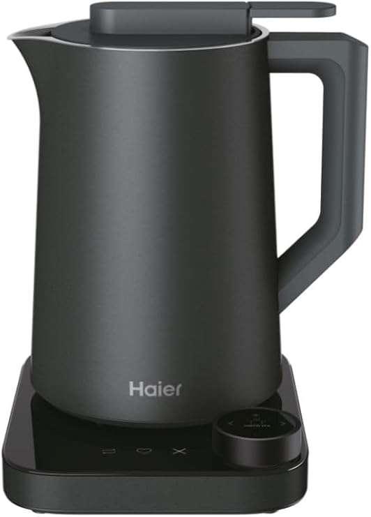 Haier I-Master Series 7 su ısıtıcısı, Wi-Fi, 1,3 l, s?cakl?k 37°-100°, LCD, 6 otomatik program, sıcak tutma fonksiyonu 12 saat, çift duvarlı, enerji tasarruflu, paslanmaz çelik, araç temizliği