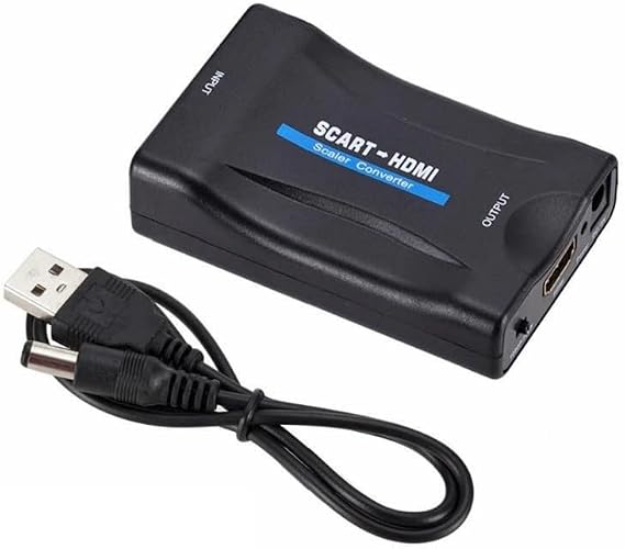 Temiz Pazar Scart To Hdmi AV Video Çevirici Dönüştürücü Adaptör