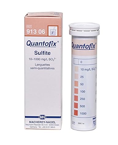 1138896 Sulphite Test Stick, a Kit for Testing for Sulphite 6mm x 95mm (Pack of 100), ready to use