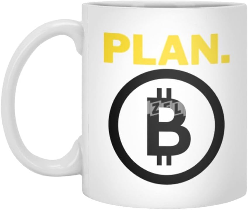 Plan B Bitcoin Crypto Beyaz Kupa, 330 ml