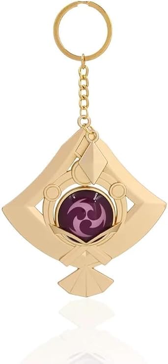 TaiCy Game characters Vision Keychain,Kunikuzushi and Venti Vision Keychain,Game Character Cosplay Keyring Pendant Accessories