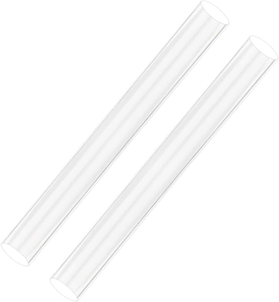 AIEX 2 Pieces Acrylic Clay Rolling Pin Acrylic Craft Clay Tool Hollow Material