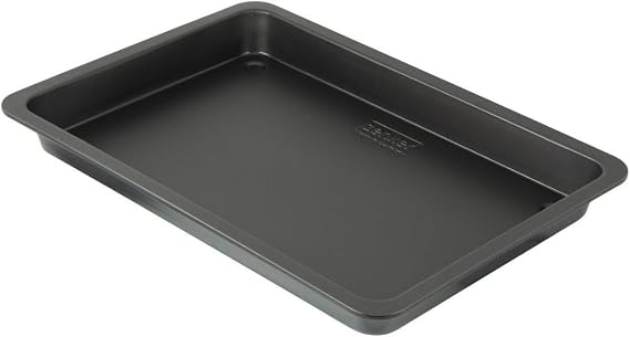 Zenker Universal Steel Baking Tray with Teflon Non-Stick Coating, Rectangular Roasting Pan, Baking Dish, Zenker, 1 pc, Tray 42 x 29 x 4 cm