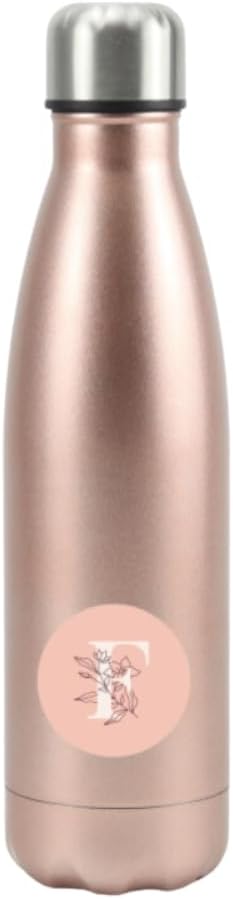 Eco Friendly 500ml Insulated Water Bottle – Double Wall Insulated Stainless Steel Bottle for Hot and Cold Drinks – Leakproof Travel Water Bottle – BPA-Free Sweat-Proof Thermal Water Bottle – Rose Gold