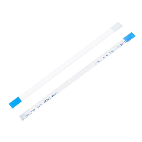 sourcing map FFC Flexible Flat Cable, 8 Pins 0.5 mm Pitch 100mm 5pcs