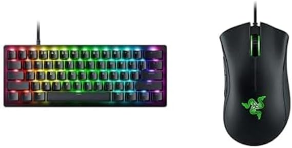 Razer Huntsman V3 Pro Mini - UK Layout + PBT Keycap Upgrade Set - Classic Black - US/UK