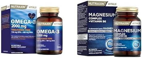 Nutraxin Seti | Omega 3 60 Softgel 2000 Mg x1 + Magnesium Complex 60 Tablet x1