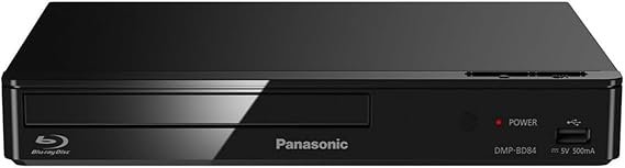Panasonic DMP-BD84ABK Blu-ray/DVD Player with USB, Black