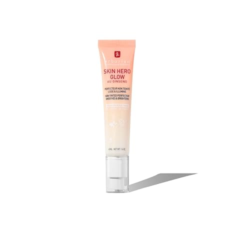 Erborian - Skin Hero Glow - Perfecting Undyed Skin Treatment + 7 Day Shine Enhancer - Crystal Skin Effect - Light Texture - Korean Cosmetic Treatment