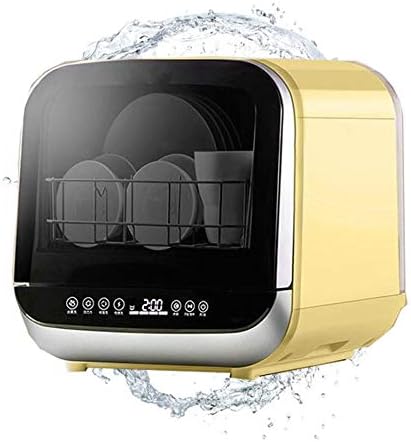 Mini Table Top Dishwasher Portable Countertop Dishwasher Compact Setting Rack Free Installation Energy Efficient for Home Restaurants
