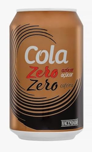 Cola Zero Sugar Zero Caffeine Flavoured Carbonated Soft Drink, 330ml Can pack of 5