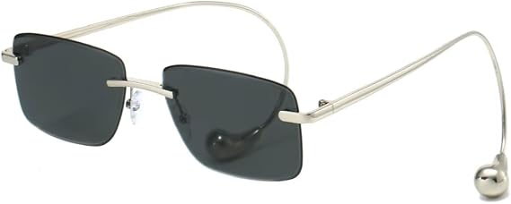 Rimless Glasses sunglasses(silver gray)