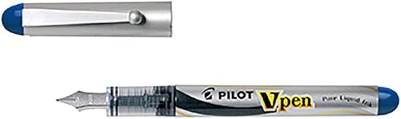 PILOT V-Pen Silver - Mavi