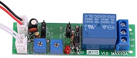 DC 12V Time Relay Module 0-24h Adjustable Delay Time Precise Switching Control for Automation and Lighting