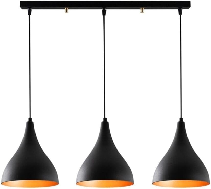 Rsylight Retro Metal 3 Lü Sıralı Masa Üstü Dekoratif Rustik Sarkıt Avize