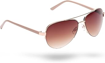Eyelevel Valentina Sunglasses for Women - Classic Pilot Style Ladies Sunglasses in Rose Gold - With UV400 Protection & CAT3 Lens