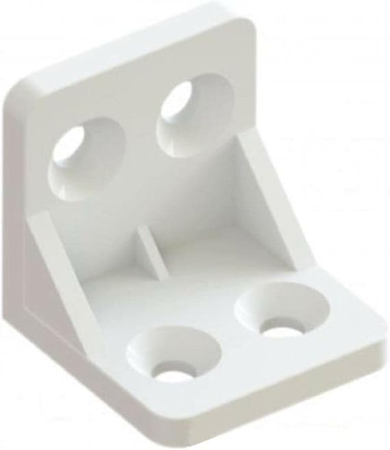 Mobilya Dolap Köşe Bağlantı Sabitleme L Gönye 28x28x28 mm Beyaz (10 ADET)