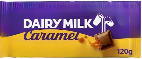 Dairy Milk Caramel Chocolate Bar 120g (Pack Of 2) "Indulgence in every bite, a moment of pure decadence" For All Occasions Birthday,Christmas,Easter,New Year