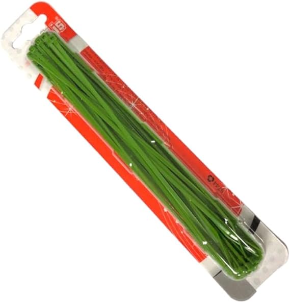 Tek-İş Yeşil Plastik Kablo Bağı | 200mm x 2.5mm | 50 Adet | Cırt Kelepçe Seti | Kablo Düzenleyici Bağ