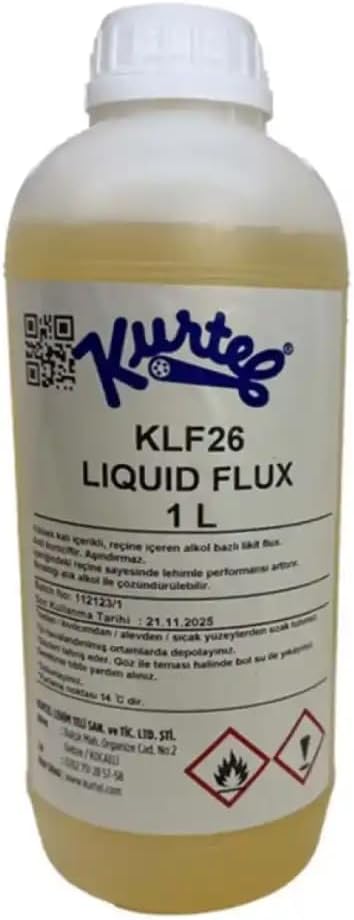 Kurtel KLF-26 Reçineli Sıvı Flux Lehim Suyu 1 lt