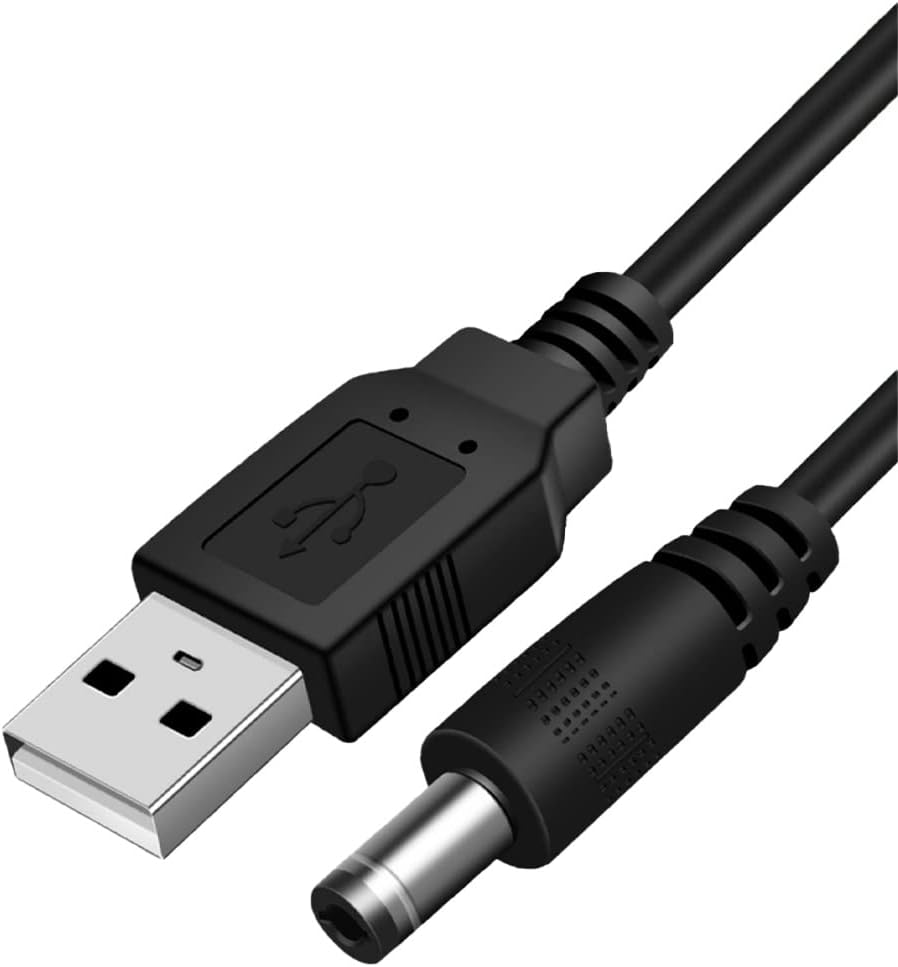 USB Charger Cable for FairywillBitvaeSeago7AM2M Electric Toothbrush, Replacement DC USB Charging Cable,USB Charger for Foreo Series,1M