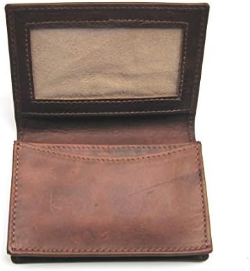 Brown Leather Licence ID Wallet with Option to Personalise with Name IT126 (No Personalisation)