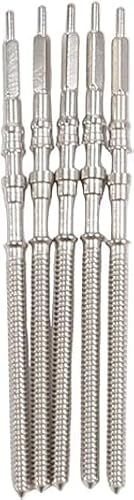 5 Pcs Silver Movement Watch Steel Stem Crown Kit Watchs of Parts NH35 NH36 NH38 NH39 Kits Watch Accessories Movement Watchs Stem Spare Parts Repair Tools
