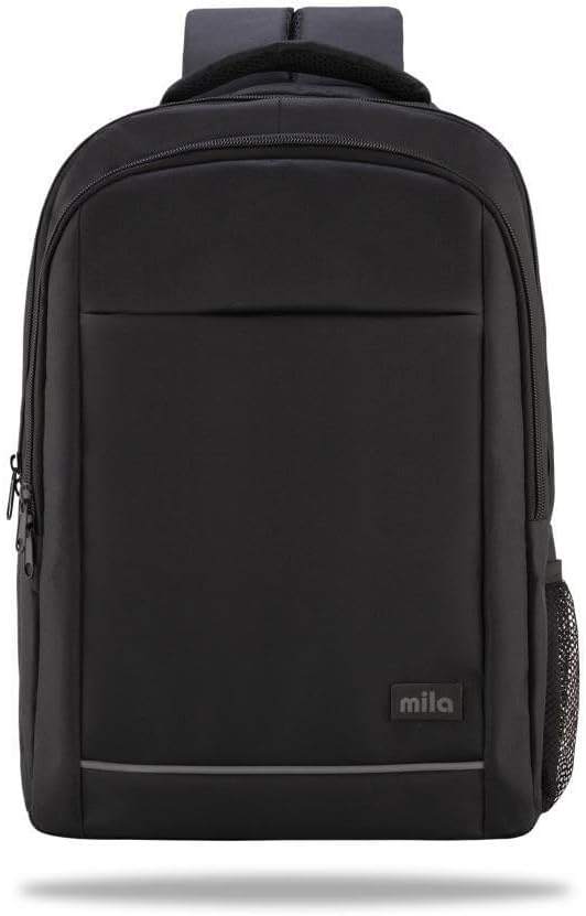 Mila Series W500 15.60' Ki3-01-003 Network 4 Reflective Macbook, Mac Air Compatible Laptop Backpack -Black
