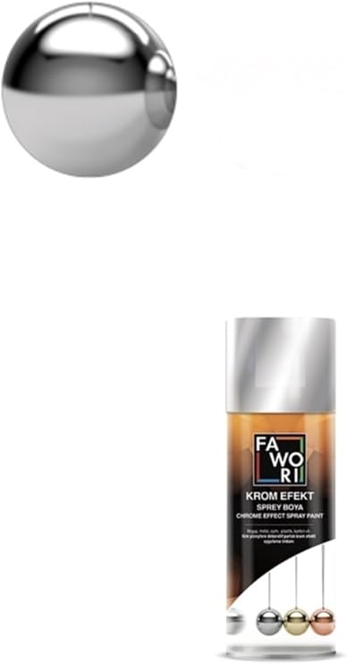Krom Efekt Sprey Boya 400 ml, Gümüş