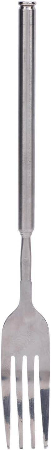 Extendable Fork, Long Handle Portable Telescopic Fork, Stainless Steel Extending Fork for BBQ, Dinner, Desserts, Sausages, Hot Dogs, Vegetables
