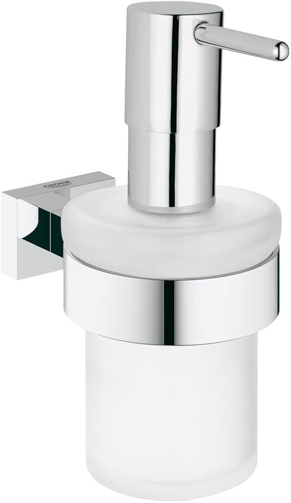 GROHE 40756001 Essentials Cube Soap Dispenser Silver