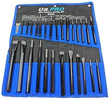 US PRO Tools 28pc Punch & Chisel Tool Set, Punches and Chisels 2232