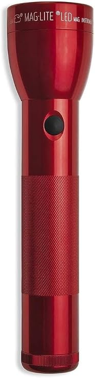 Maglite 2 Cell D Ml300l Led Flashlight Red-gift Box