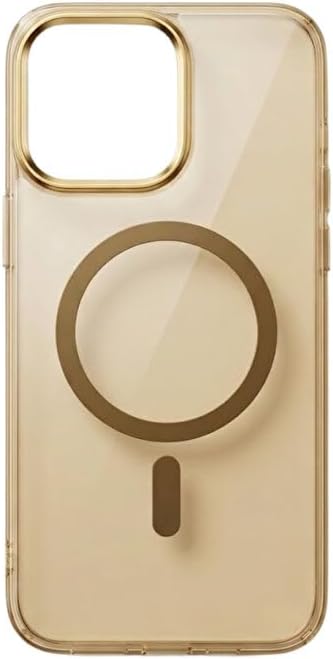 CONSTRAIN - iPhone 12 Pro Max ile uyumlu İphone MagSafe ile uyumlu Şeffaf Mika Sert Kılıf Darbe Korumalı Sararmaya Dirençli - Altın