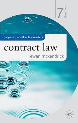 Contract Law (Palgrave Macmillan Law Masters)