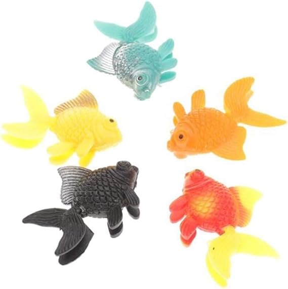 5Pcs Random Color Lifelike Reusable Plastic Artificial Moving Floating Fishes Ornament Decorations for Aquarium Fish Tank Pet Supplies Popular