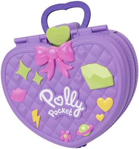 Polly Pocket bebekler ve sırt çantası şeklinde oyun seti Lunapark temasına uygun mini golf sahası, dönme dolap, oyuncak arabalar, dönen fincanlar, yemek standları, evcil hayvan ve aksesuarlar, JFV15